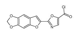 2-(5-氯羰基-2-唑基)-5,6-亚甲基二羟基苯并呋喃结构式