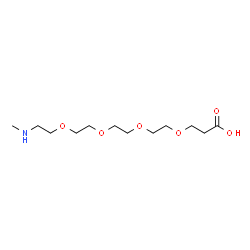 甲胺基-三聚乙二醇-羧酸结构式