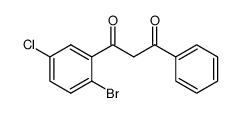 1-(2-bromo-5-chlorophenyl)-3-phenylpropane-1,3-dione结构式