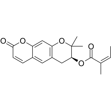 紫花前胡醇当归酸酯结构式