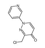 3-(chloromethyl)-1-(pyridin-3-yl)pyridazin-4(1H)-one Structure