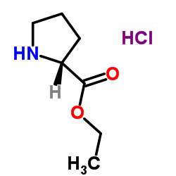 D-脯氨酸乙酯盐酸盐结构式