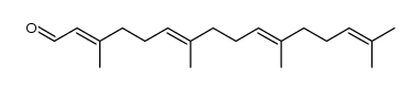 2E,6E,10E-geranylgeranyl aldehyde Structure