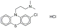 [13C,2H3]-氯丙嗪盐酸盐结构式