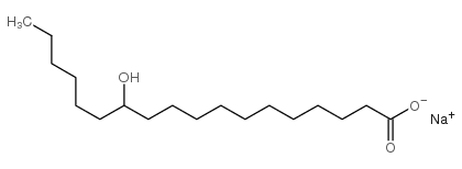 sodium,12-hydroxyoctadecanoate Structure