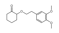 2-(3,4-dimethoxyphenyl ethoxy)-cyclohexanone结构式