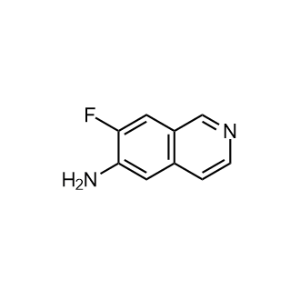 7-氟异喹啉-6-胺结构式