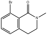 8-溴-2-甲基-3,4-二氢异喹啉-1(2H)-酮结构式