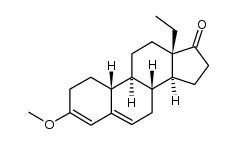 3-methoxy-13β-ethyl-gona-3,5-dien-17-one结构式