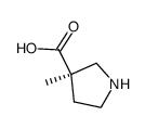 (R)-3-methylpyrrolidine-3-carboxylic acid Structure