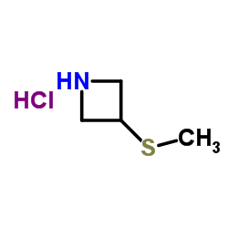 3-(甲基硫烷基)氮杂环丁烷盐酸盐结构式