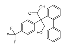 4-trifluoromethylphenyl-2-biphenylyl-3-hydroxypropionic acid结构式