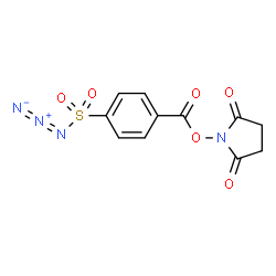 4-(叠氮基磺酰基)苯甲酸 N-琥珀酰亚胺酯结构式