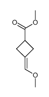 3-甲氧基亚甲基环丁烷甲酸甲酯结构式