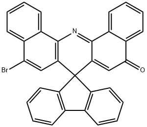 9'-溴螺(芴-9,7'-二苯并吖啶)-5'-酮结构式