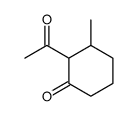 2-acetyl-3-methylcyclohexan-1-one结构式