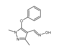 1,3-dimethyl-5-phenoxypyrazole-4-carbaldehyde oxime Structure