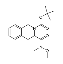 2-Boc-1,2,3,4-tetrahydroisoquinoline-3-(N-methoxy-N-methylamide) Structure