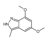5,7-二甲氧基-3-甲基吲唑结构式