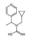 N-(环丙基甲基)-N-[1-(4-吡啶)乙基]-硫脲结构式