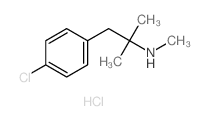 Benzeneethanamine,4-chloro-N,a,a-trimethyl-, hydrochloride (1:1) Structure