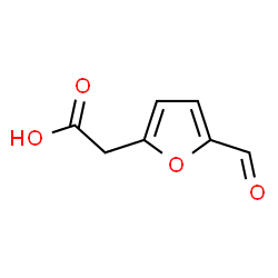 2-Furanacetic acid, 5-formyl- (9CI) Structure