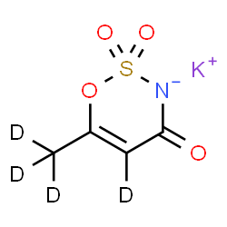 Acesulfame-d4 (potassium salt) Structure