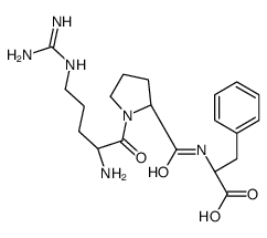(2S)-2-[[(2S)-1-[(2S)-2-amino-5-(diaminomethylideneamino)pentanoyl]pyrrolidine-2-carbonyl]amino]-3-phenylpropanoic acid结构式