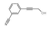 3-(3-羟基-1-丙炔基)-苯甲腈结构式