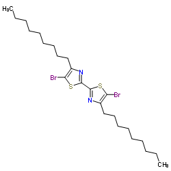 5,5'-二溴-4,4'-二壬基-2,2'-联噻唑结构式