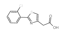 2-(2-氯苯基)-1,3-噻唑-4-基]乙酸结构式