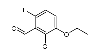 2-chloro-3-ethoxy-6-fluorobenzaldehyde Structure