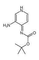 3-氨基-4-(叔丁氧羰基氨基)吡啶结构式