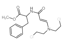 methyl 2-[[(E)-3-[bis(2-chloroethyl)amino]prop-2-enoyl]amino]-3-phenyl-propanoate结构式