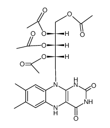 1,5-dihydroriboflavin-2',3',4',5'-tetraacetate结构式