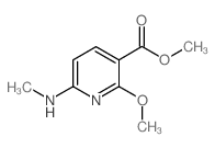 2-甲氧基-6-(甲基氨基)烟酸甲酯结构式