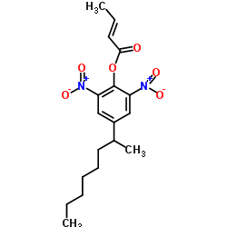2,6-Dinitro-4-(1-methylheptyl)phenyl crotonate Structure