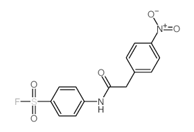 4-[[2-(4-nitrophenyl)acetyl]amino]benzenesulfonyl fluoride structure