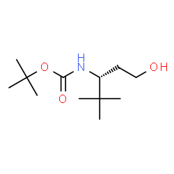 Boc-(R)-3-amino-4,4-dimethylpentan-1-ol结构式
