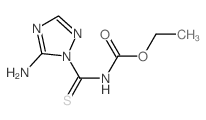 ethyl N-(5-amino1,2,4-triazole-1-carbothioyl)carbamate Structure
