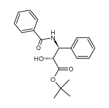 (2R,3S)-tert-butyl 3-benzamido-2-hydroxy-3-phenylpropanoate Structure