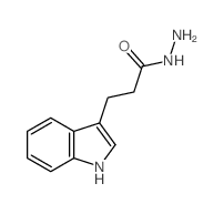 1H-Indole-3-propanoicacid, hydrazide structure