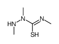 1,3-dimethyl-1-(methylamino)thiourea结构式
