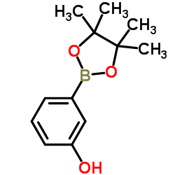 3-(4,4,5,5-TETRAMETHYL-1,3,2-DIOXABOROLAN-2-YL)PHENOL Structure