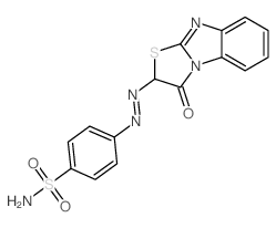 4-(3-Oxo-2,3-dihydro-thiazolo(3,2-a)benzimidazol-2-ylazo)-benzenesulfonamide结构式