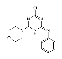 4-chloro-6-morpholin-4-yl-N-phenyl-1,3,5-triazin-2-amine Structure