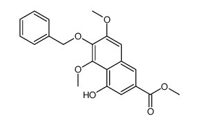 4-羟基-5,7-二甲氧基-6-(苯基甲氧基)-2-萘羧酸甲酯结构式