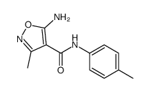 5-Amino-3-methyl-N-(4-methylphenyl)-1,2-oxazole-4-carboxamide Structure