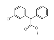 2-Chloro-9H-fluorene-9-carboxylic acid methyl ester Structure