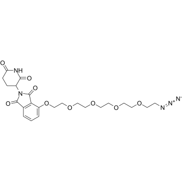 Thalidomide-O-PEG4-azide结构式